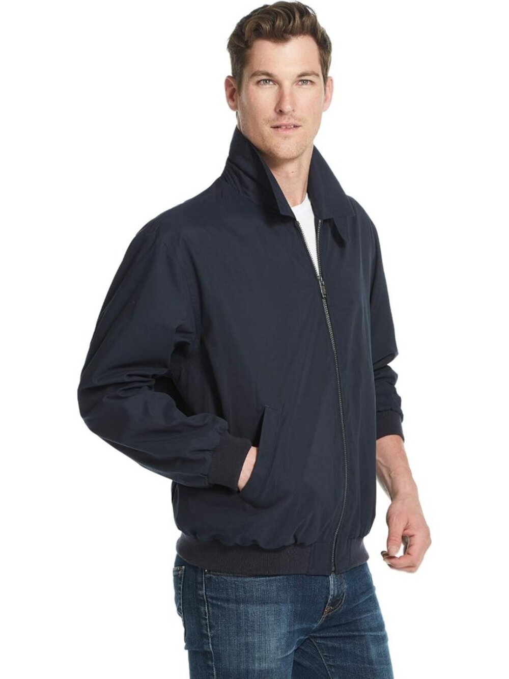 Lightweight Windbreaker Golf Jacket - Water-Resistant Microfiber, Perfect for